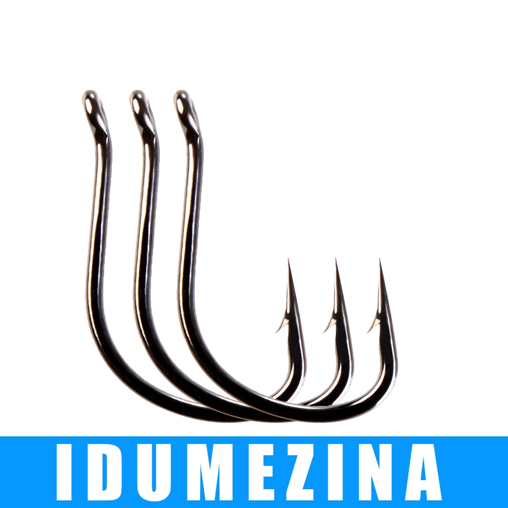3 упаковки размер 2 #4 #6 #8 #10 #12 #14 #16 #18 #20 #22 # рыболовные крючки IDUMEZINA крючок с бородкой