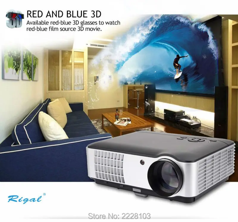 Rigal RD-806 Led Projector (9)