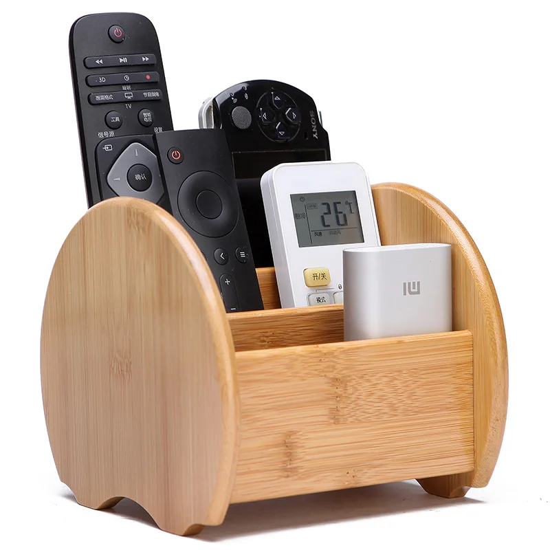 

Bamboo Desktop Organizer Storage Box Pen Pencil Box Jewelry Makeup Holder Stationery Brown Office storage rack
