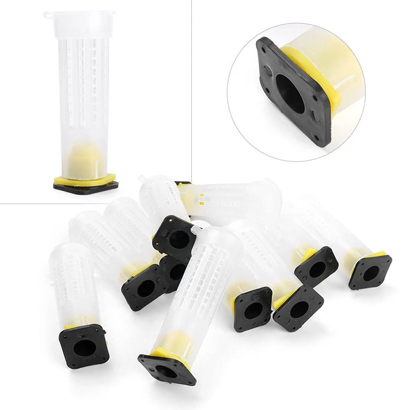 

30 pcs Beekeeping Roller Cages Rearing Cup Queen Bee Fixtures Holders Supplies Set for home diy tools parts