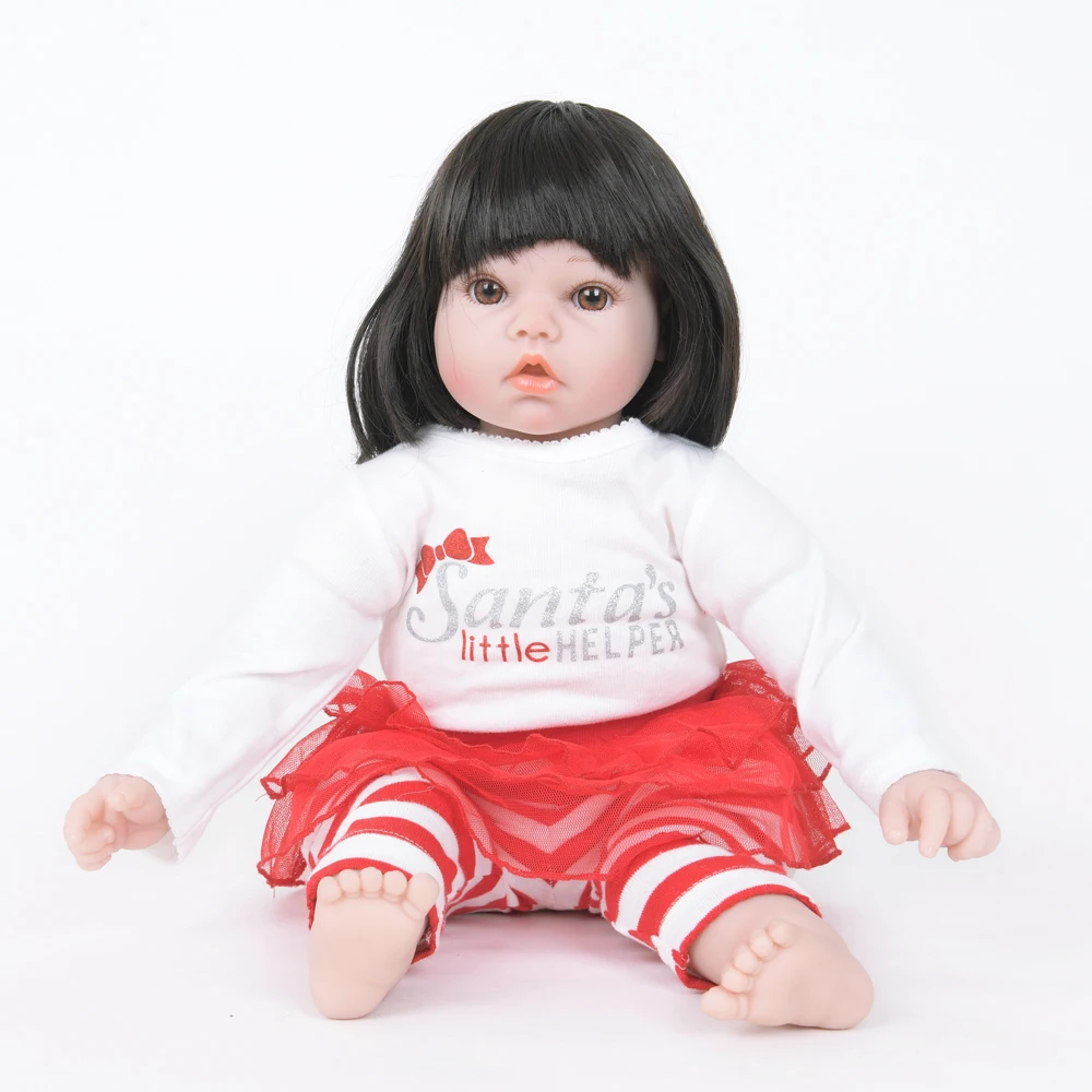 

55CM New Design Reborn Baby Dolls Cloth Body Cute Newborn Baby Bonecas Children Toys Boneca Menina Kids Birthday Xmas Gifts