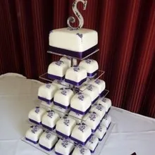 shippingsquare Прозрачный 5 ярус акриловый для свадебного торта подставка для кекса для Свадебная вечеринка украшения