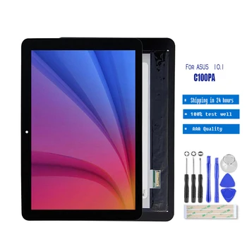 

New 10.1 inch LCD Display Touch Screen Assembly & Frame For ASUS C100P C100PA CHROMEBOOK FLIP free shipping with frame