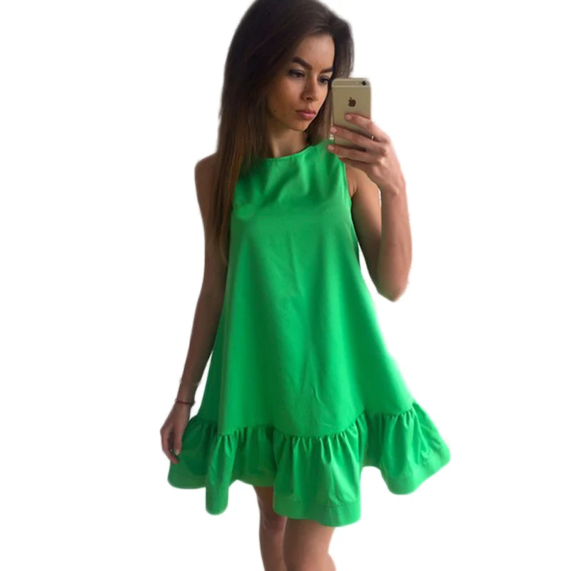 Ruffle Tube Dress At Wholesale Prices 