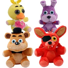 4pcs FNAF Five 5 Nights at Freddy s FREDDY FOXY Bonnie Chica Plush Toy Doll Game