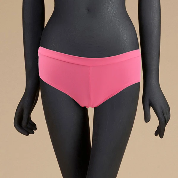 Бикини с низкой талией, купальный костюм, штаны, купальный костюм, шорты, одежда для плавания,, пляжные плавки, спортивные сексуальные плавки для девочек - Цвет: Розовый