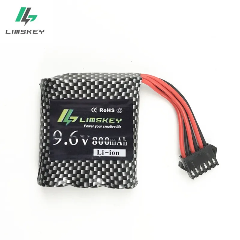 9,6 V 800mAh литий-ионная аккумуляторная батарея для 9115 9116 S911 S912 RC грузовик RC автомобиль аккумулятор 9,6 v Перезаряжаемые батарея