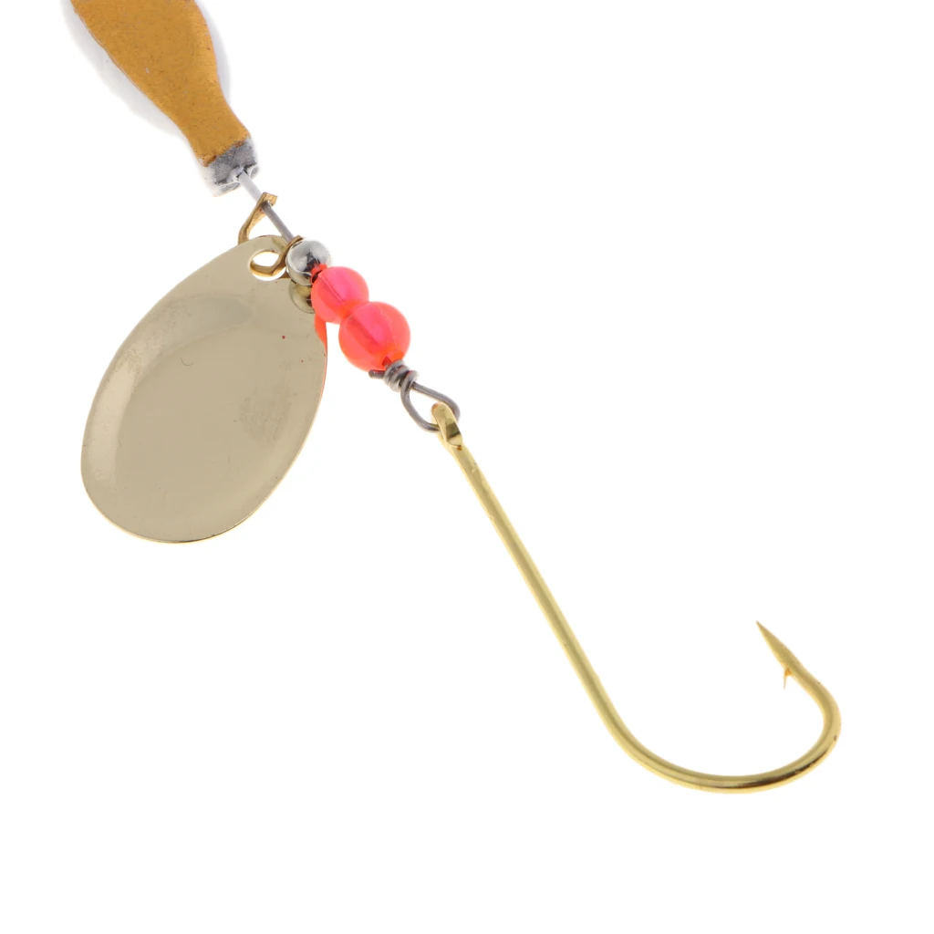 19g Metal Sequins Spinner Fishing Lure Pike Salmon Bait Bass Trout Lead Fish Lure Barbed Hook Spinnerbaits 