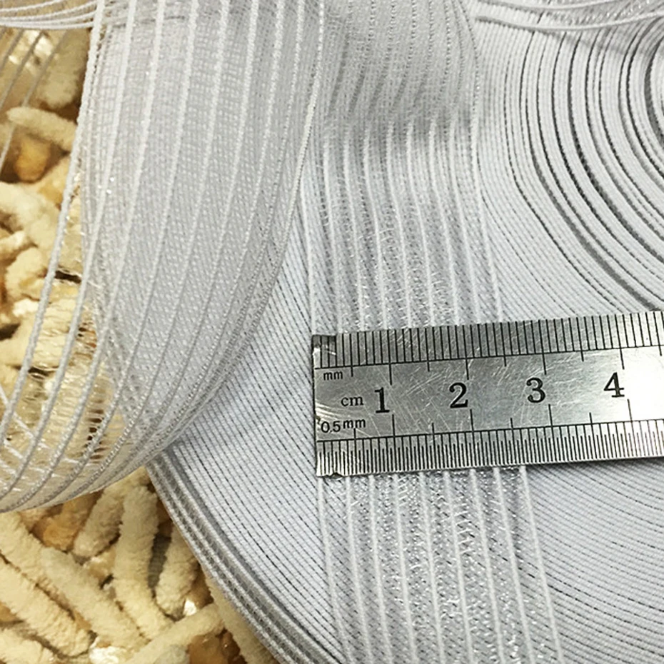50 ярдов 25 мм/30 мм/35 мм/40 мм/45 мм/50 мм эластичная лента для шитья нижнего белья белая сетка эластичная лента для одежды аксессуары ручной работы