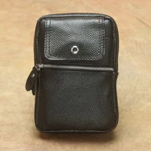 Натуральная кожа набедренная сумка на пояс чехол с креплением на ремень для мужчин с поясом одежда ремень 6 дюймов мобильный телефон с несколькими отделениями карман