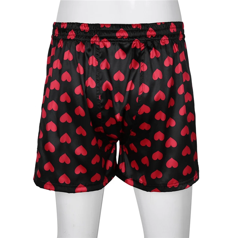 Summer Clothes 2018 Mens Cute Love Heart Print Classic Soft Boxer Shorts Lightweight Loose Outfit Lounge Shorts for Beach Party 4