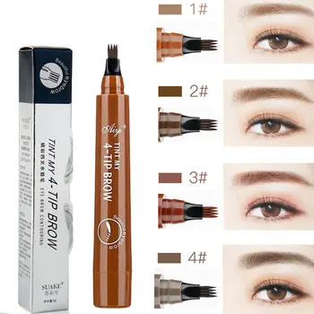 

5 Colors Eyebrow Pencil Microblading Eyebrow Tattoo Pen Waterproof Black Brown Tint Eyebrow Pencil Natural Long Lasting Cosmetic