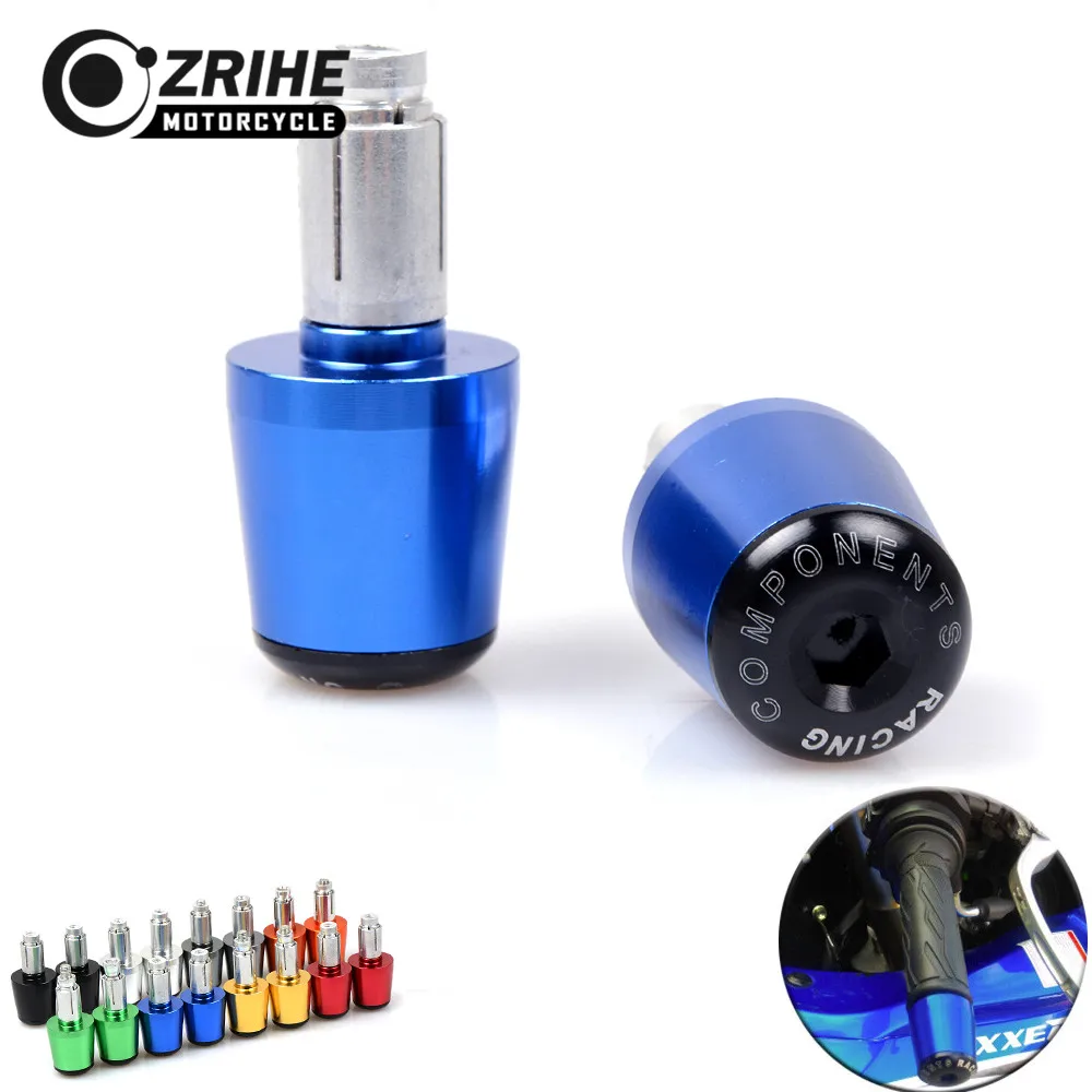 For HONDA CB 400 VTEC 400 CB-1  SUZUKI GSXR1300 GSX1400 GSF650 BMW S1000RR 22 MM Motorcycle Handlebar Grips Bar Ends Slider