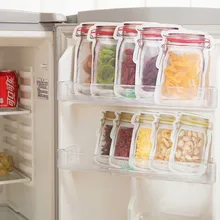 Домашние хранение Кухня свежий Self-герметизирующий пакет Многоразовые Еда контейнеры для морозилки универсальный контейнер Кухня многоразовое хранилище пакеты для сохранения свежести продуктов