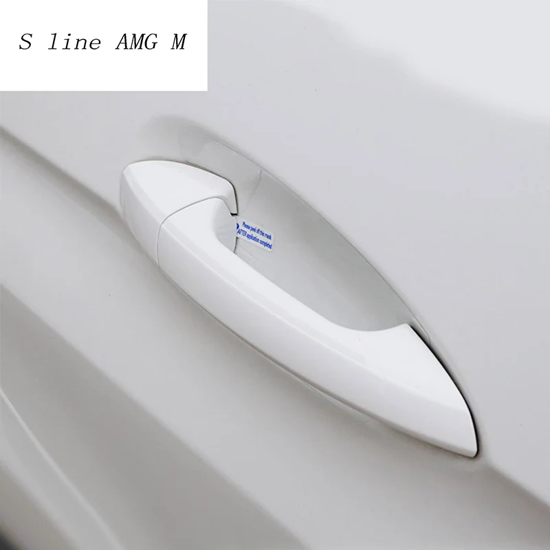 

Car Styling outer Door Handle Cover Trim Door Bowl Stickers Protective film For Mercedes Benz A GLA CLA B Class W176 X156 C117