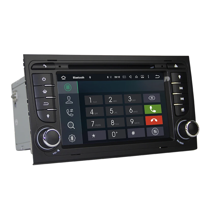 Top Android 7.1.2 System Car DVD Player for AUDI A4 SEAT EXEO S4 RS4 8E 8F B9 B7 RNS-E with GPS Navigation Car Multimedia Player 1