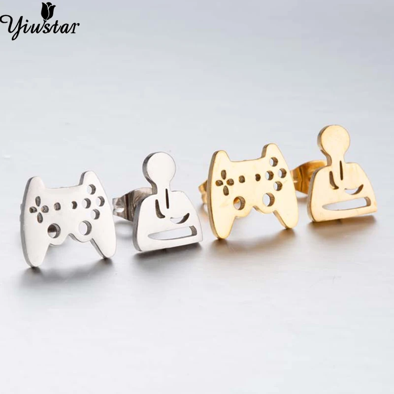 Детские игровые серьги Yiustar гвоздики для Nintendo Женские Простые геометрические