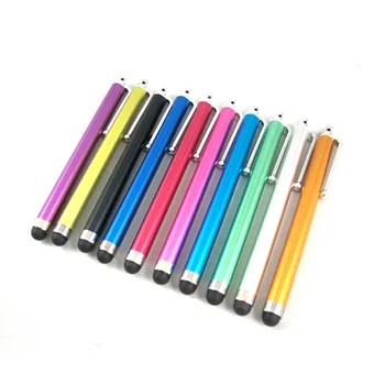 

High Quality Long Capacitive Screen Metal Stylus Touch Pen With Clip For Iphone /IPad/Mini IPad/IPod Touch 5000pcs