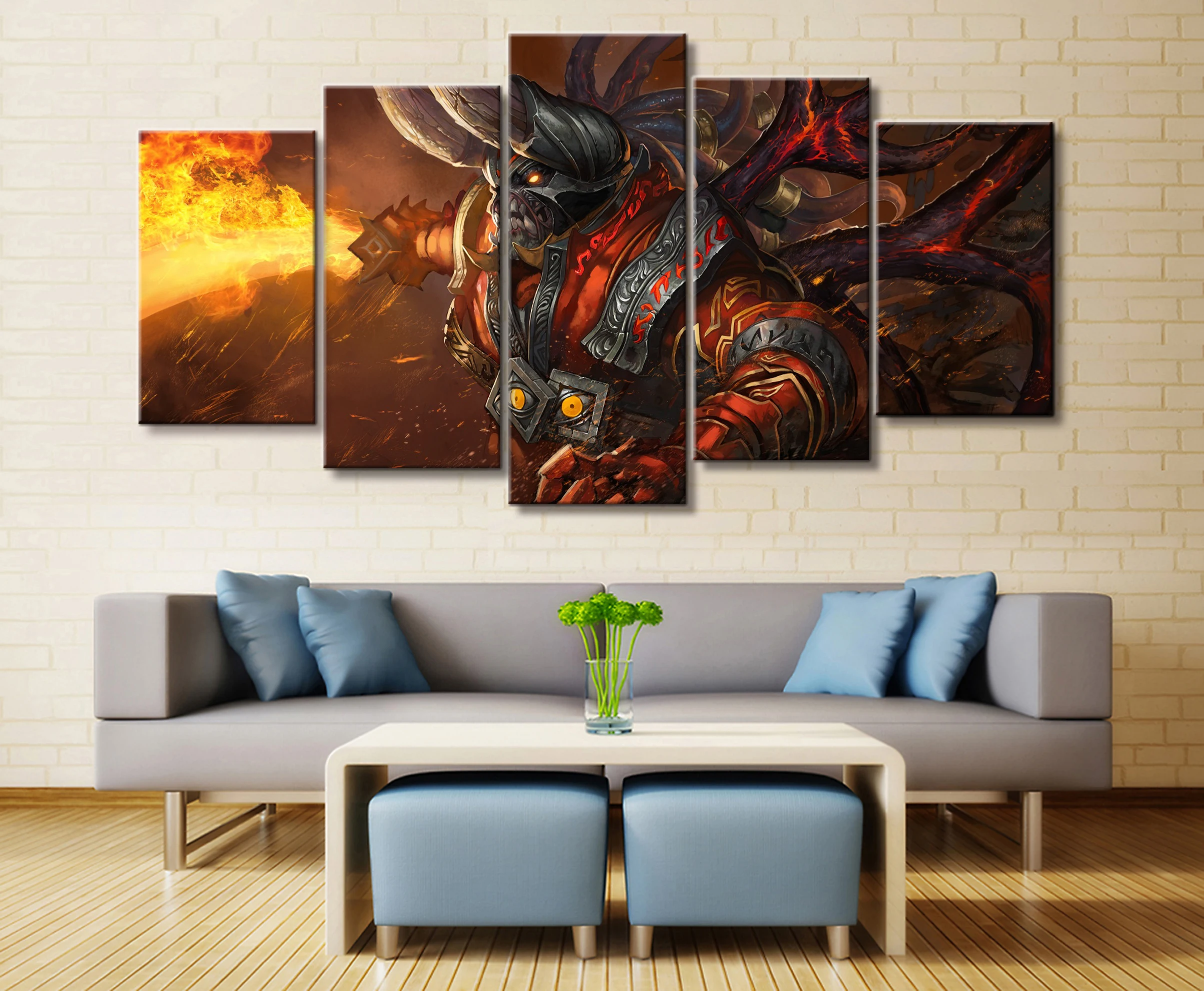  Wall Art Game Poster 5 Pieces DOTA 2 Poster Printed Canvas Painting Pictures Modern Painting On Can