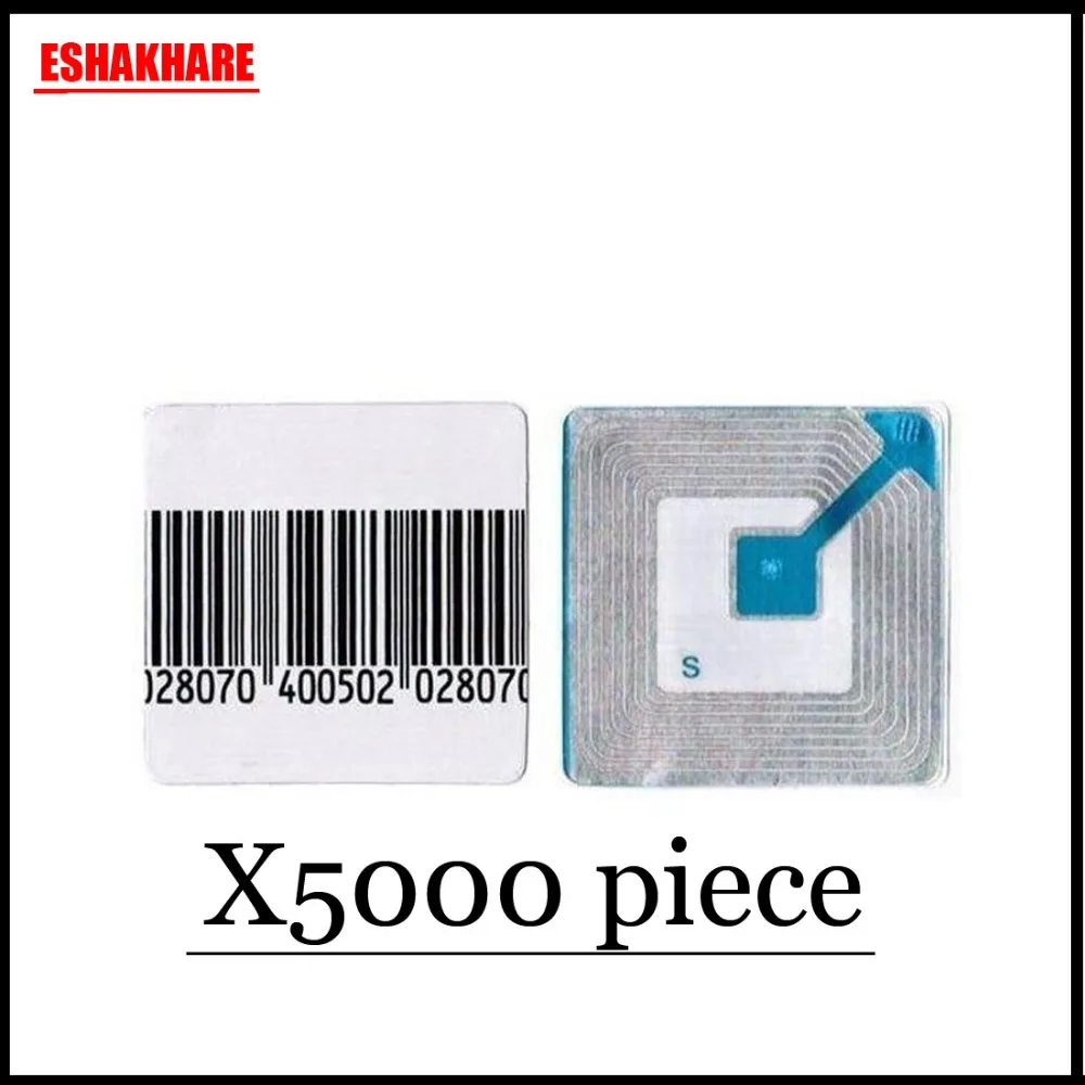 RF8.2Mhz checkpoint метки 5000 шт. одноразовые безопасности eas этикетки со штрих-кодом 4 см X 4 см