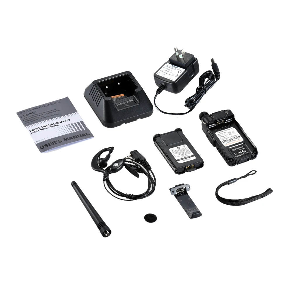 Baofeng UV 6 Walkie Talkie 8W Long Range Two way Radio VHF UHF Dual Band Handheld 5