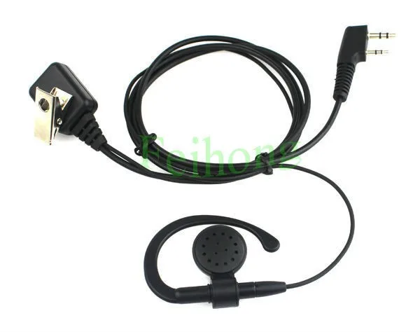 2 булавки PTT микрофон динамик гарнитура для двухканальные рации Baofeng KENWOOD WOUXUN Puxing Quansheng Линтон TYT двухстороннее радио