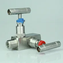 Высокого давления 304 нержавеющая сталь 2 способ инструмент коллекторный клапан NPT 1/2 многоходовой коллекторный клапан Женский Мужской 2-ходовой клапан