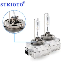 SUKIOTO AC 35 w ALL Metal D1S D3S lampada allo xeno hid lampadina 4300 k 5000 k 6000 k 8000 k per Hyundai VOLVO Renault SEGGIOLINO Auto Del Faro