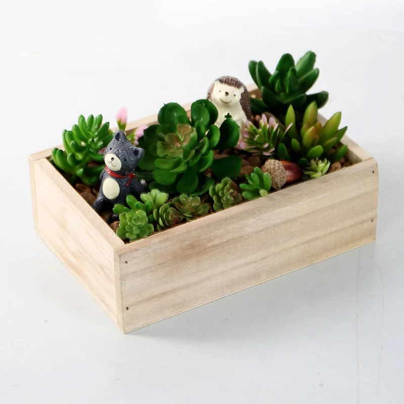 

Blank Wooden Vase for Flower Wood Box Pot Storage Organizer Wedding Christmas Home Garden Decoration