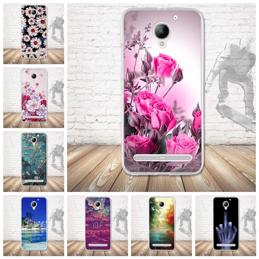 

Phone Case For Lenovo Vibe C2 Cover Silicone Painted Cases Back Cover For Lenovo C2 Vibe C2/C2 Power K10A40 Cover 5" Soft TPU
