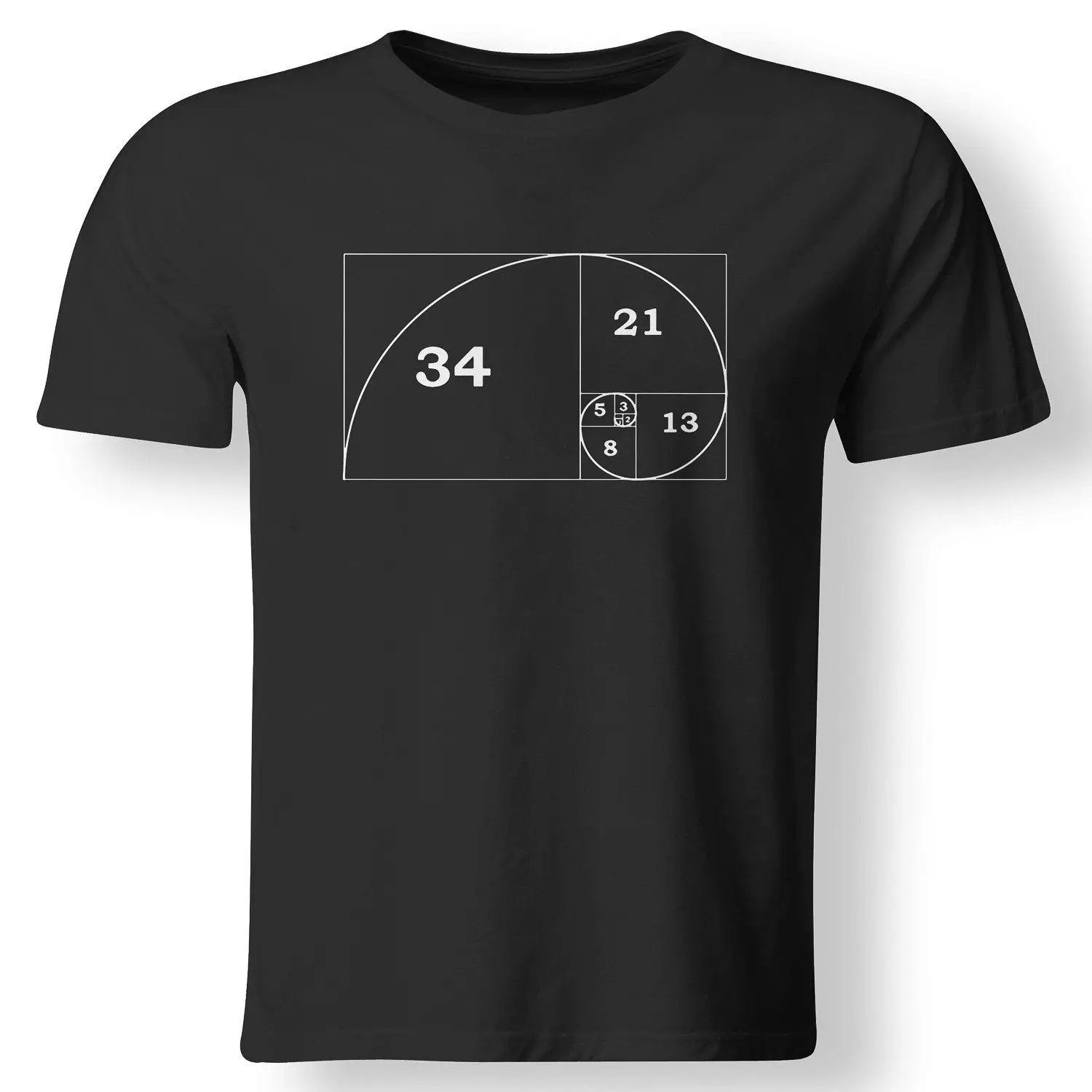

Fibonacci Spiral Golden Ratio Math Graphic Design Marketing Teacher Gift Tee Funny T Shirt