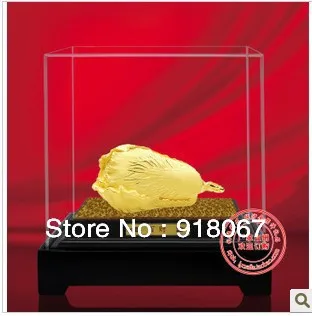 

YZ-R1009 CBRL gold craft/24K gold craft/art gift/ China Classic Gold Bai Cai Feng shui Statue Home decoration