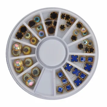 YZWLE 1 Wheel Nail Art Rhinestone &amp;amp; Decoration For DIY Nails Art Accessory Fashion Decorations Beauty Tools #JS19