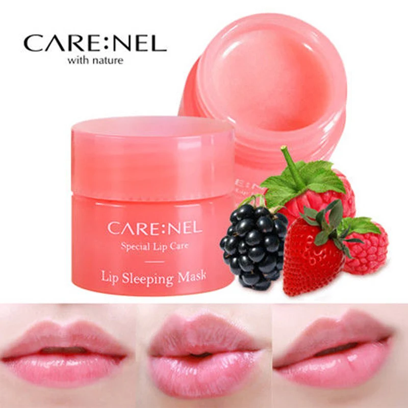 

CARENEL Lip Sleeping Mask 2/5pcs hydrating makeup Exfoliator Lips Balm Moisturizer Nourish natural Lip Plumper Skin Care