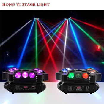 

Mini spider LED 9x12w Stage Light RGBW beam moving head Spider light good for dj disco party lights (2pcs/lot)