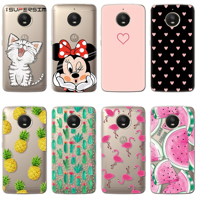

Flamingo Case for Motorola Moto C Z Z2 G4 Play E4 G5S Plus G3 Case Silicone Ultra Soft TPU Transparent Clear Back Print Cover