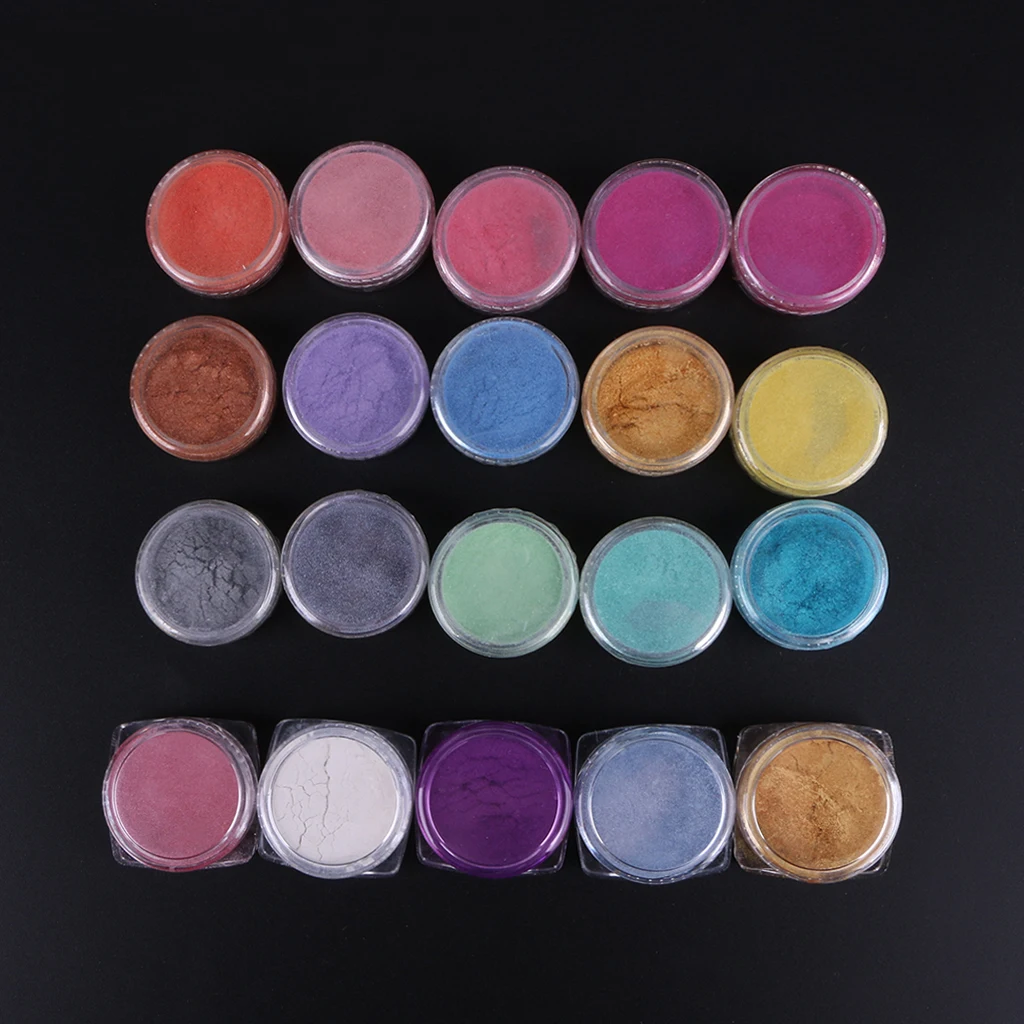 Слюда Порошок 20 цветное мыло краситель пигмент порошкообразное мыло делая цвет муравей для ванны бомба