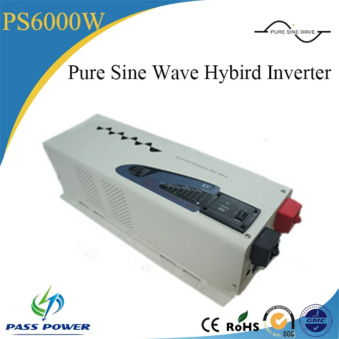 

PASS POWER PS series off grid type 6000w pure sine wave hybird inverter