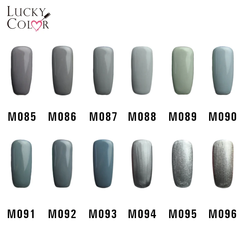 12 Colors Pure Gray Series Gel Nail Polish High Quality Long-lasting Soak Off UV LED Beauty Nail Art Tools 10ml (4)