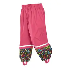 Enfants Pantalon En Plein Air Garçons PU Pantalon Coupe-Vent Imperméable Filles Pantalon Enfants Pantalon Imperméables 3-neuf Années
