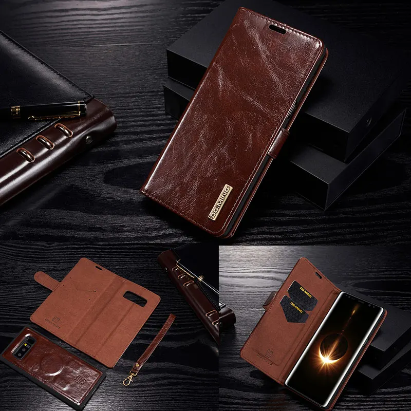 

DG.Ming Case for Samsung Galaxy Note 8 S8 Plus S8+ S7 Edge Fitted Cover Wallet Card for Galaxy Note 8 Business Style Phone Bag