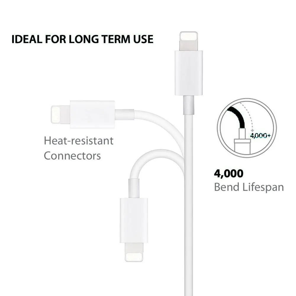 الأصلي Ingelon 1 متر الهاتف المحمول الكابلات MFi شهادة USB كابل شاحن ل فون 7 6 6 ثانية 5 باد 4 البسيطة الهواء iOS 11 10 9