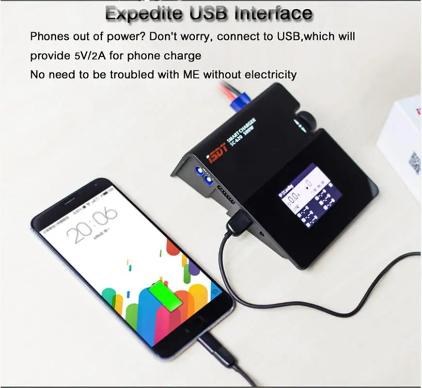 

ISDT SC-620 500W 20A MINI Smart LCD Battery Balance Charger For RC Quadcopter Multicopter Helicopter Spare Parts Accessories