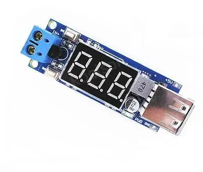 DC 4 5 40V до 5V 2A USB зарядное устройство понижающий преобразователь вольтметр