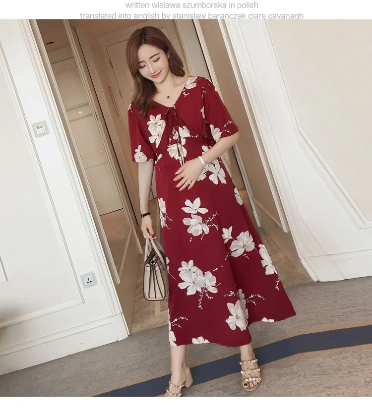 2019 платье макси для беременных платье для фотосъемки Vestidos De Maternidad офисная Дамская одежда Одежда для беременных платье