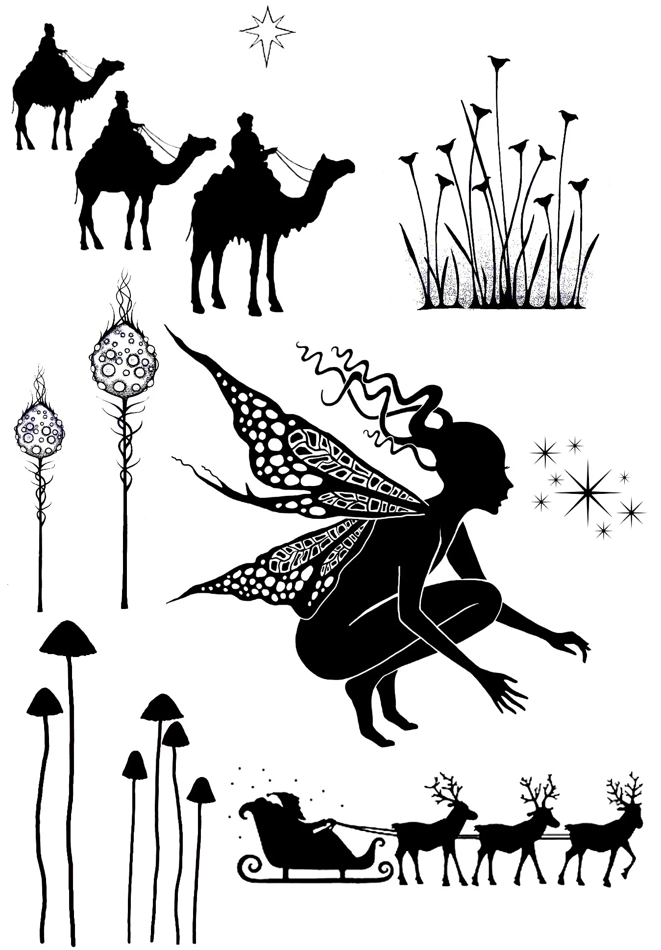 

Angle and camel Transparent Clear Stamps / Silicone Seals for DIY scrapbooking photo album/Card Making