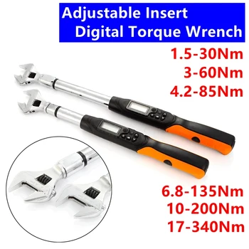 

MXITA Adjustable Interchange Digital torque wrench Professional Electronic Torque Wrench Bike car Repair Torque Tool