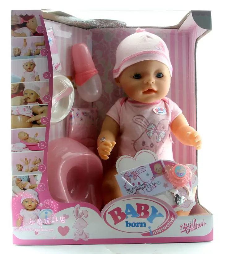 Zapf creation artificial baby born doll baby free shippingin Dolls from Toys & Hobbies on