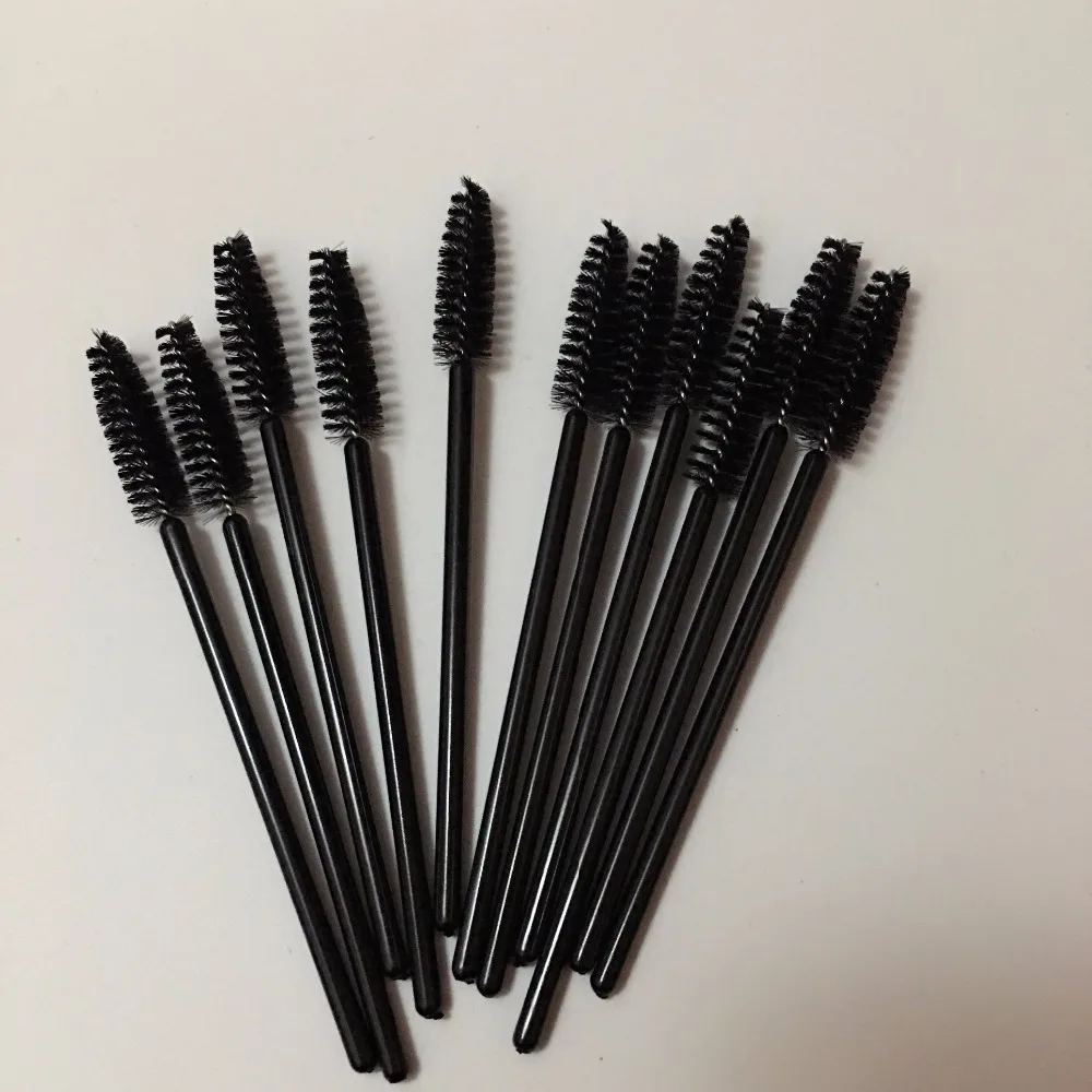 100 Pcs Disposable Eyelash Mascara Wand Applicator Brush Cosmetic Eye