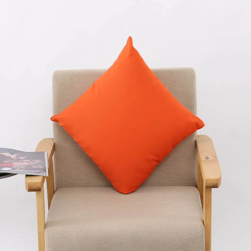 Водонепроницаемая садовая Подушка, мебель, тростниковые подушки, скамейка, уличная подушка для сидения, задние подушки 45x45 см, включая полипропиленовый хлопковый наполнитель - Цвет: Orange